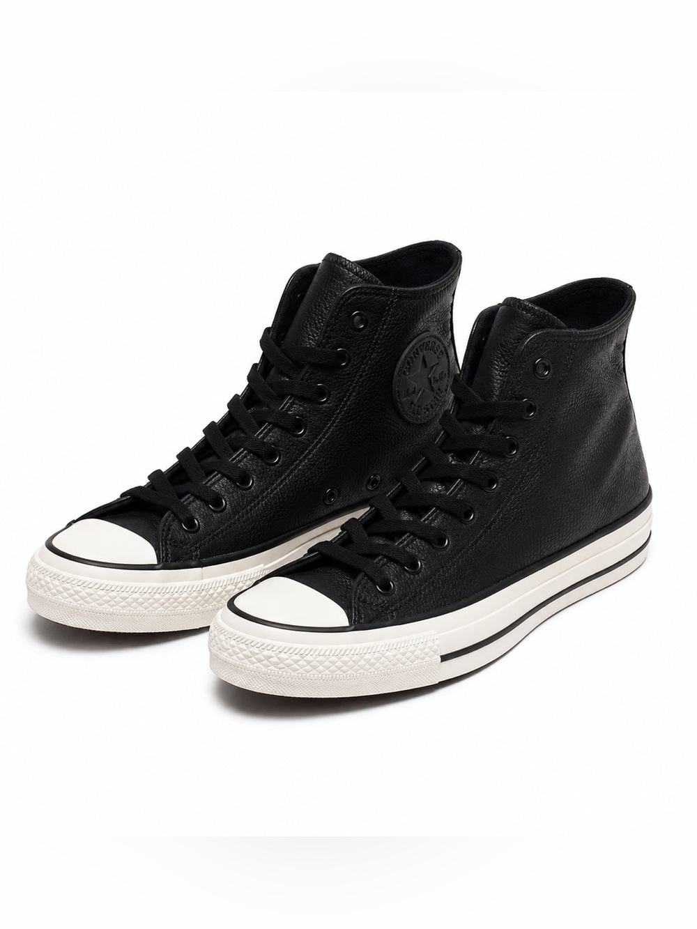 Converse Chuck 70 Leather High Top Black Unisex Sneakers Men’s 8 / Women’s 10